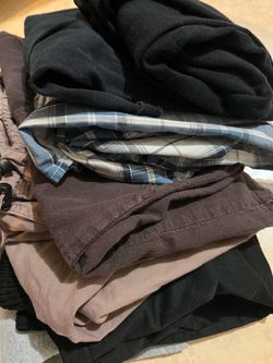 7 piece lot - assorted men’s summer clothes - mostly XL and L