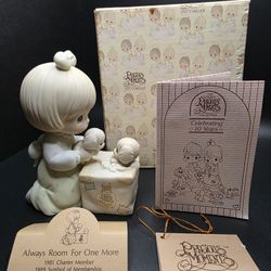 Precious Moments Always Room for One More 1989 Charter Figurine Box Hang Tag Booklet