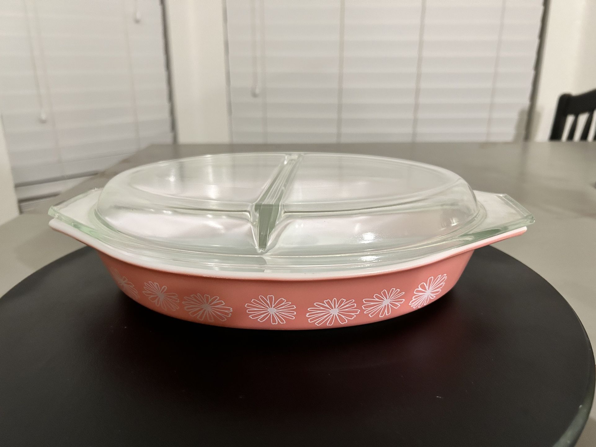Vintage pink Pyrex Casserole container