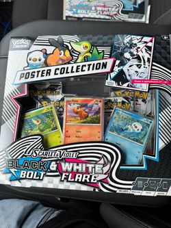 Pokémon Scarlet & Violet Black Bolt White Flare Poster Collection