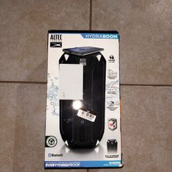 Altec Lansing HydraBoom Everythingproof Portable Bluetooth Speaker with LED Lights, Black, IMW1400-BLK