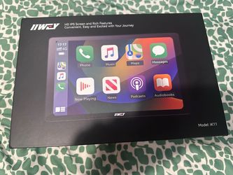 IIWEY iK11 11-Inch Wireless Apple CarPlay Screen, Android Auto, 4K Dash Cam Ultra-Slim 0.16 Inch Touchscreen Car Stereo with 1080p Backup Camera, GPS,