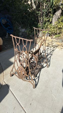 Antique Singer cast iron base