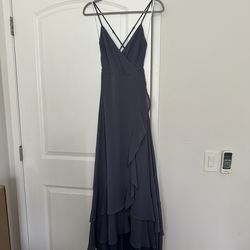 Dark Blue High Low Long Maxi Dress Size Small
