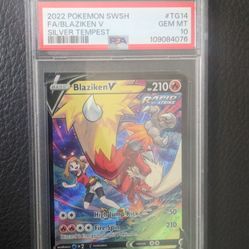 2022 Blaziken V SWSH Silver Tempest PSA 10 Trades Accepted