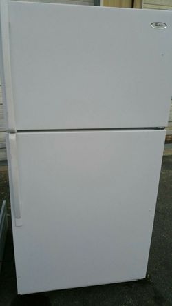 Whirlpool white fridge