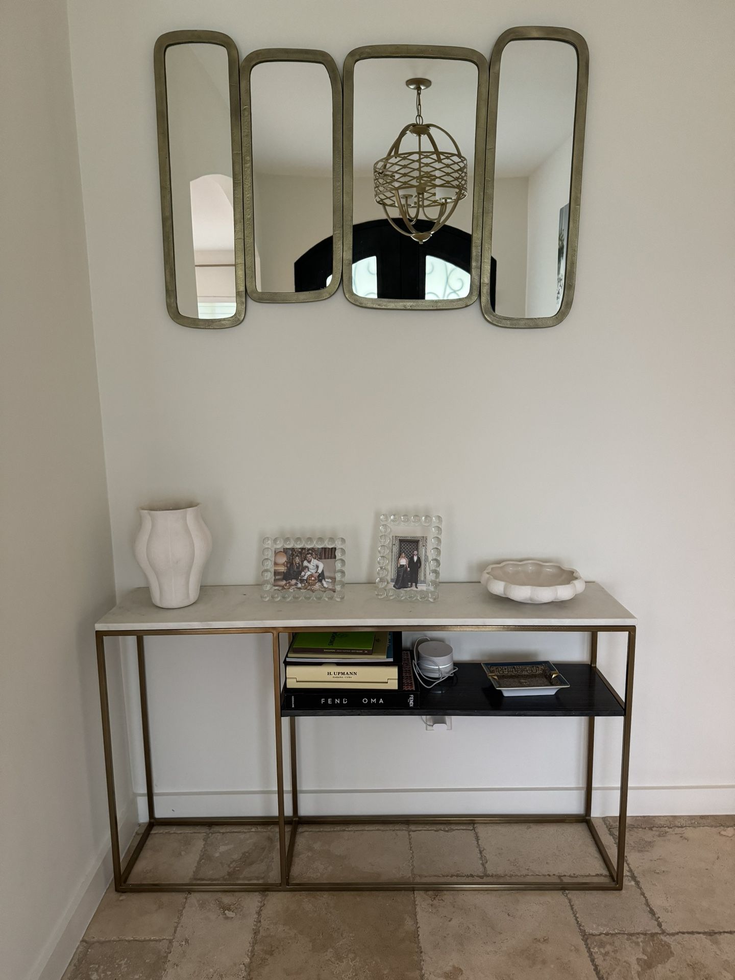 Cb2 Two Tone Console Table 