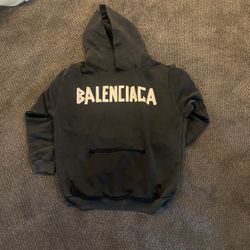 Black Balenciaga Hoodie