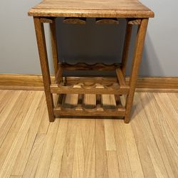 Wine Rack For Bottles Wood Table Mini