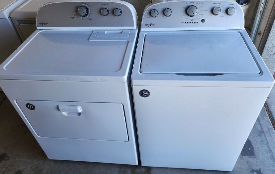Set Whirlpool Washer And Dryer Electric
