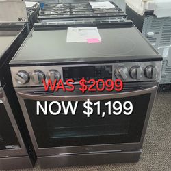 6.3 Cu. Ft. Slide In Electric Range With Self Cleaning, Instaview  And Air Fry 
