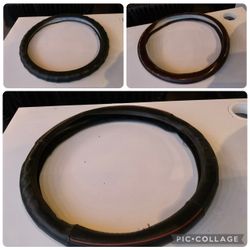 New : Steering Wheel Covers: black or brown covers , each one $10