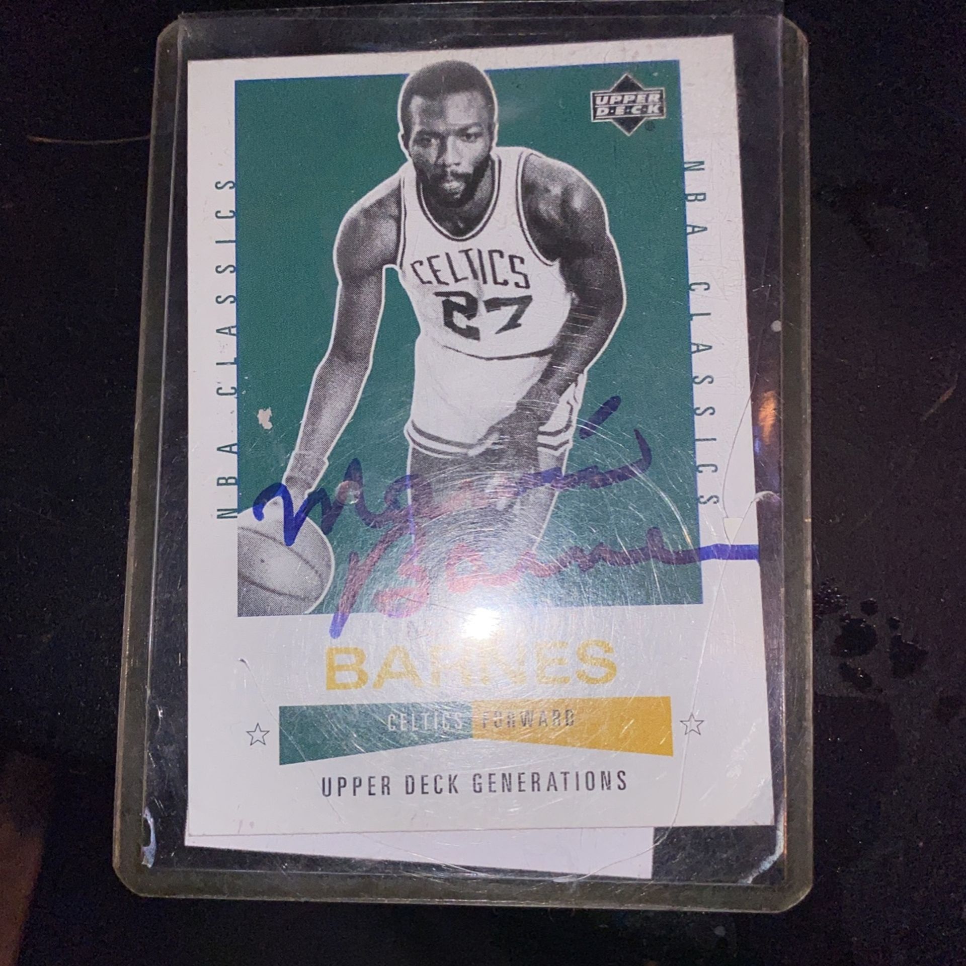 marvin barnes signed card