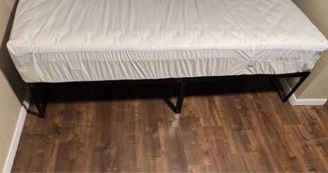 Twin Pillow top mattress and frame