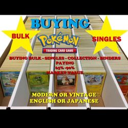 Pokemon Cards Bulk Buy Singles Buying Collection And More