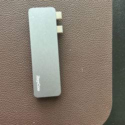 RayCue USB C Adapter for MacBook Pro/MacBook Air M1 M2 M3 2023 2022 2021 13" 15" 16",6 in 1 USB-C Hub MacBook Pro Accessories with 3 USB 3.0 Ports, US