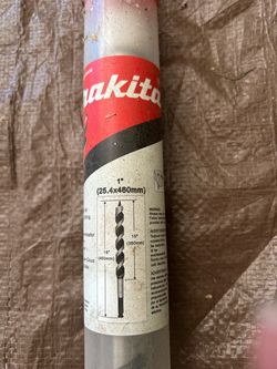 Makita 1" x 18" (25.4mm x 460mm) Ship Auger Bit (Model D-35938)