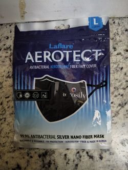 Aerotect Antibacterial Aerosilver Fiber Face Cover