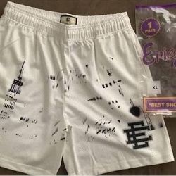 White Eric Emanuel Shorts 