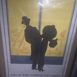 Harold Wahl Center House Gallery in Seattle Art Deco poster announcing an exhibition in 1981, 20x30"