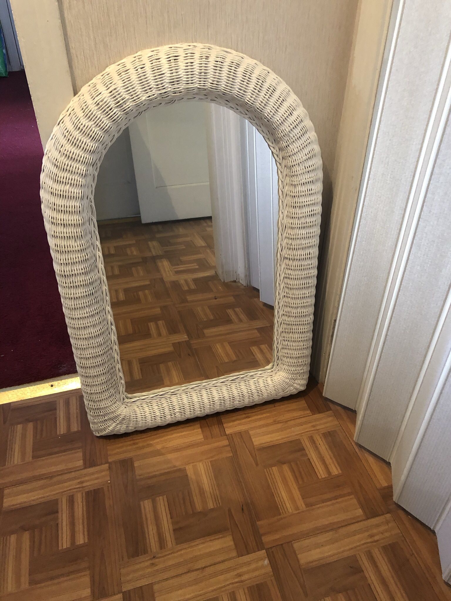 Wicker Mirror