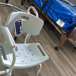 Shower Chair With Back And Seat Handles