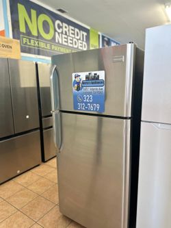 Frigidaire Refrigerator Stainless Steel Top and Bottom