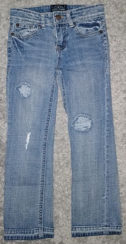 Lucky Brand Girls Harper Kick Flare Jeans w/Adjustable Waist Size 6 Reg