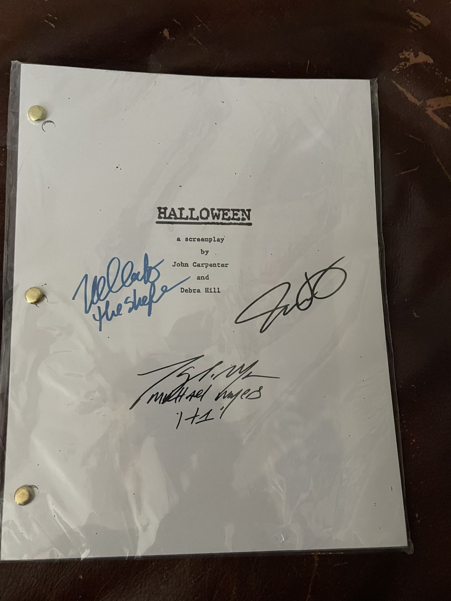 Halloween Script (reprint) Not Original