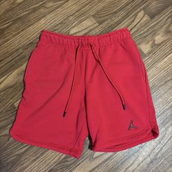 Jordan Jump Man Brooklyn Red Fleece Shorts * Size Small