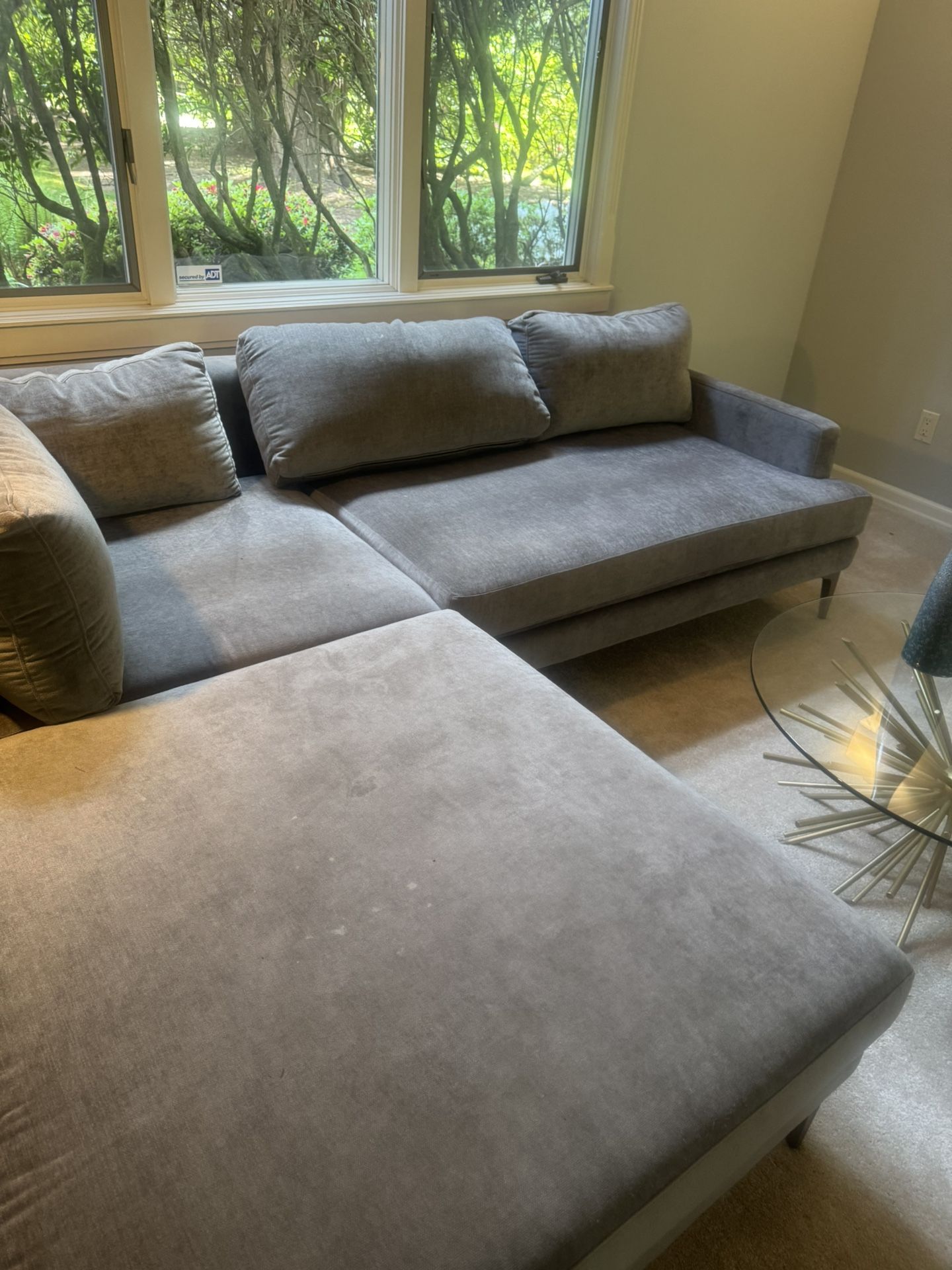 West Elm Andes Couch - Gray Like New!