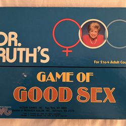 Dr Ruth’s Game Of Good Sex Board Game - Vintage 1985