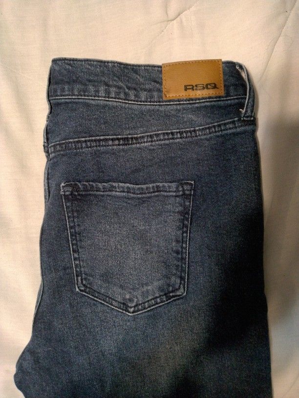 Men's RSQ Skinny Blue Jeans. Size 33X32.