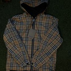 Burberry zip up coat