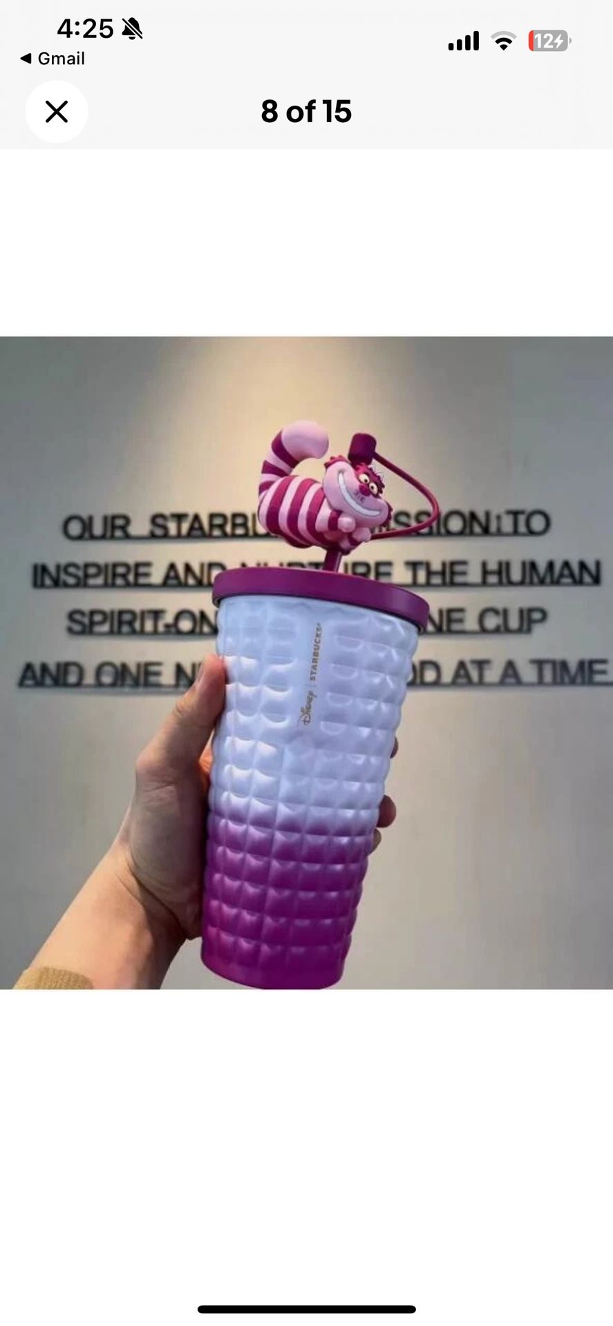 Starbucks Disney Cheshire Cat 16oz