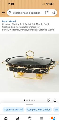 Ceramic chaffing dishes