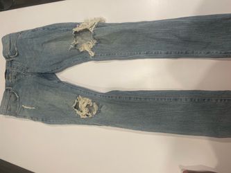 Light Wash Distressed Denim Jeans size 36