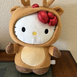 13” Hello Kitty Reindeer Plush