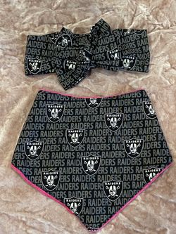 Raiders Bow And Bib 
