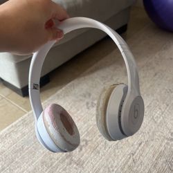 White Beats Headphones