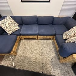 Sectional Couch With Pillows $150 OBO