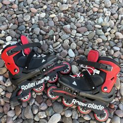 Rollerblades With Adjustable Sizing - Sizes Youth 5-8