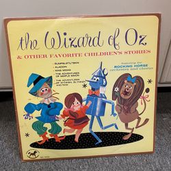 Glittered The Wizard Of Oz Children's Stories Vintage Record Album