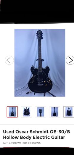 Oscar Schmidt Electric Guitar   Oe 30/b