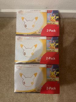Pokémon 30th celebration Costco bundle etb and booster bundle