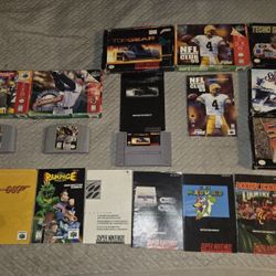 N64 and SNES  Games + Box + Manuals 