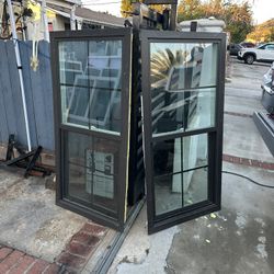  windows double panel with grid retrofit two available.  The price is for each window.