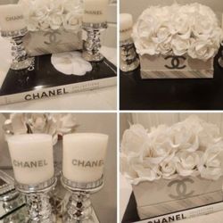 New! Silver glam table candles!