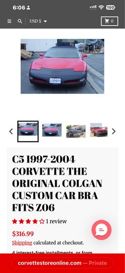 C5 Corvette bra