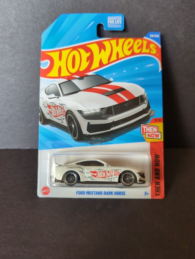 Hot Wheels Then And Now White Ford Mustang Dark Horse